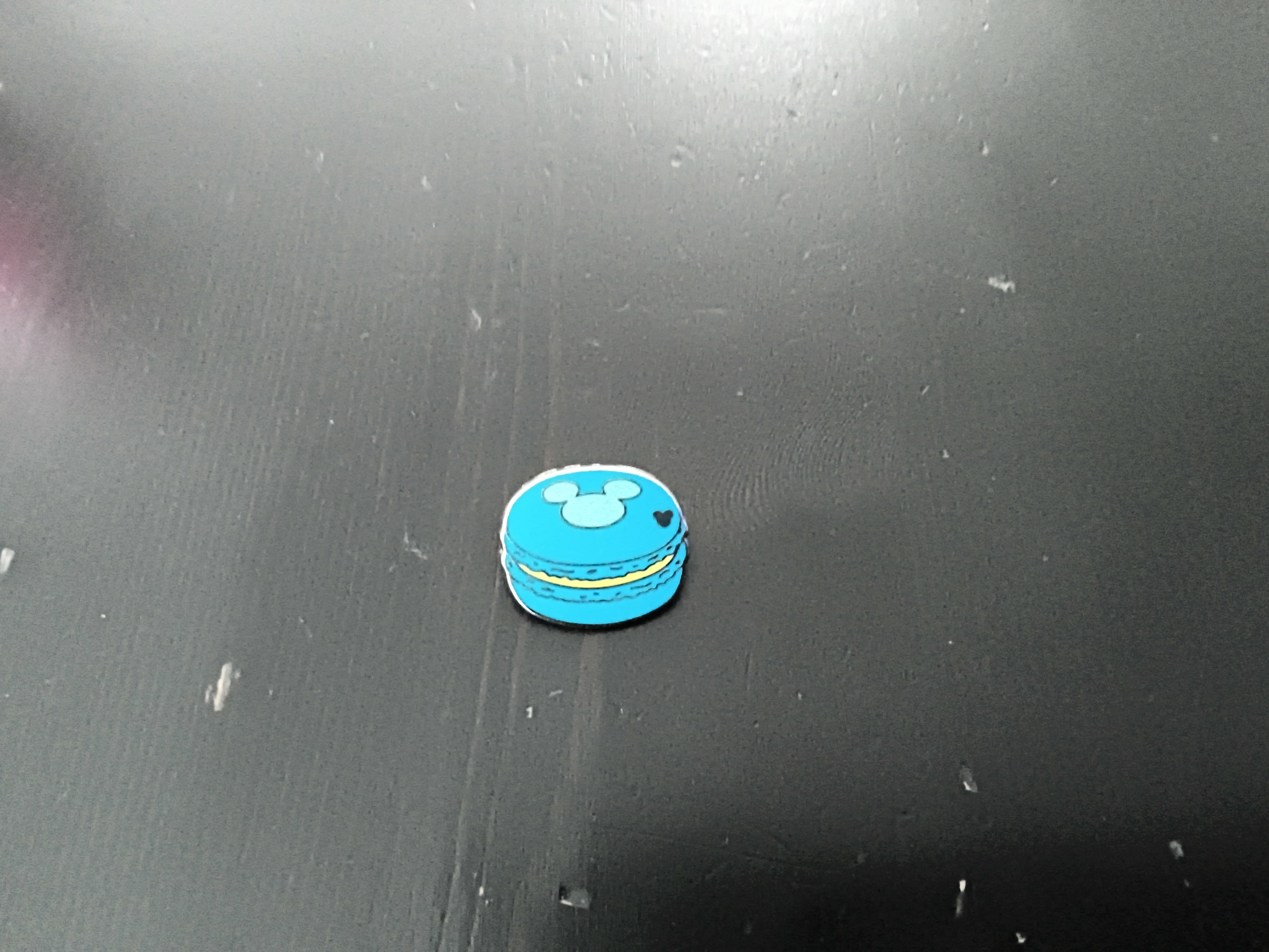 Disney Trading Pin Blue Macaroon Hidden Mickey