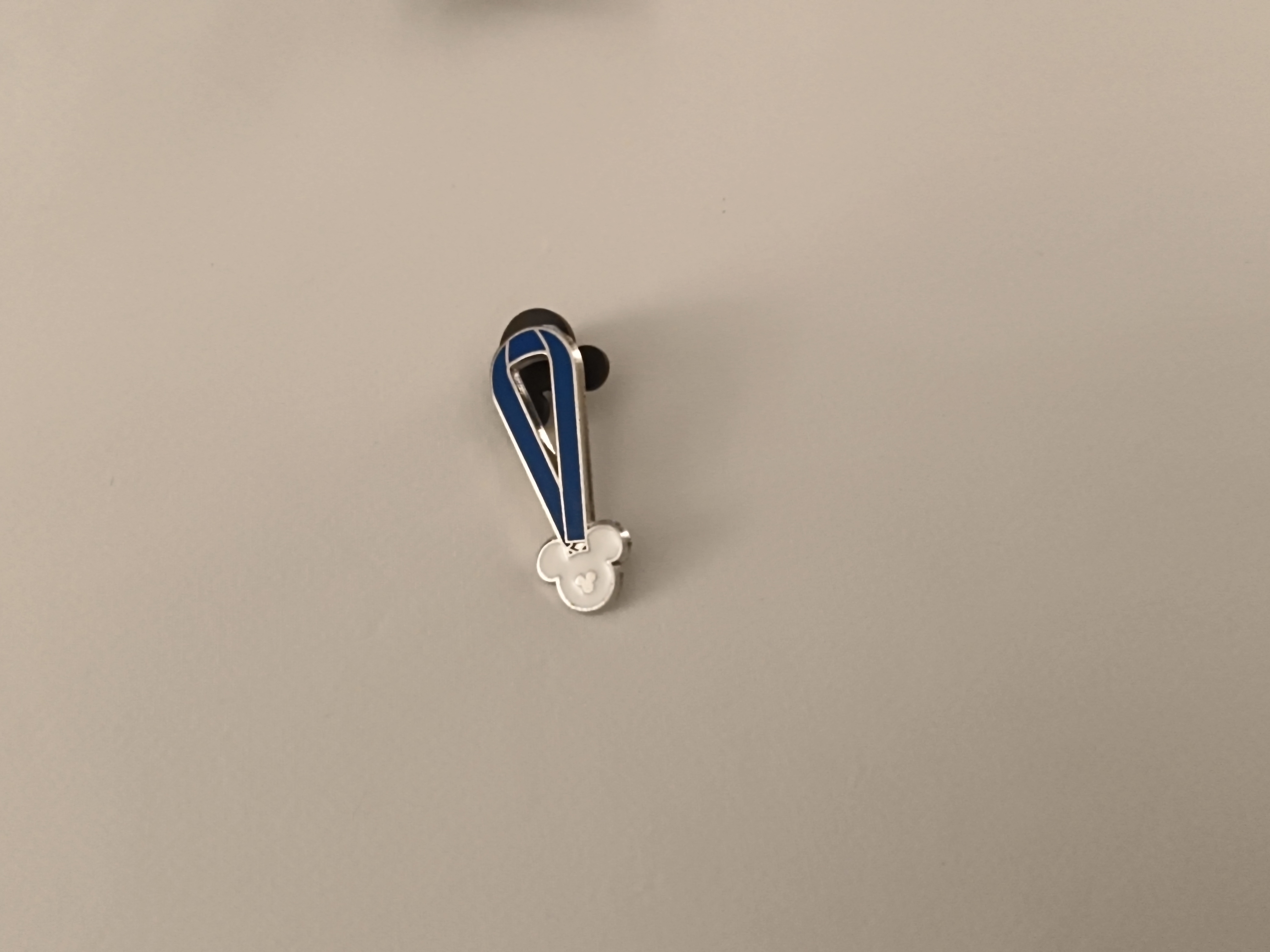 Disney 2011 Hidden Mickey Series Blue Lanyard with Mickey Icon Medal Pin 2 of 5