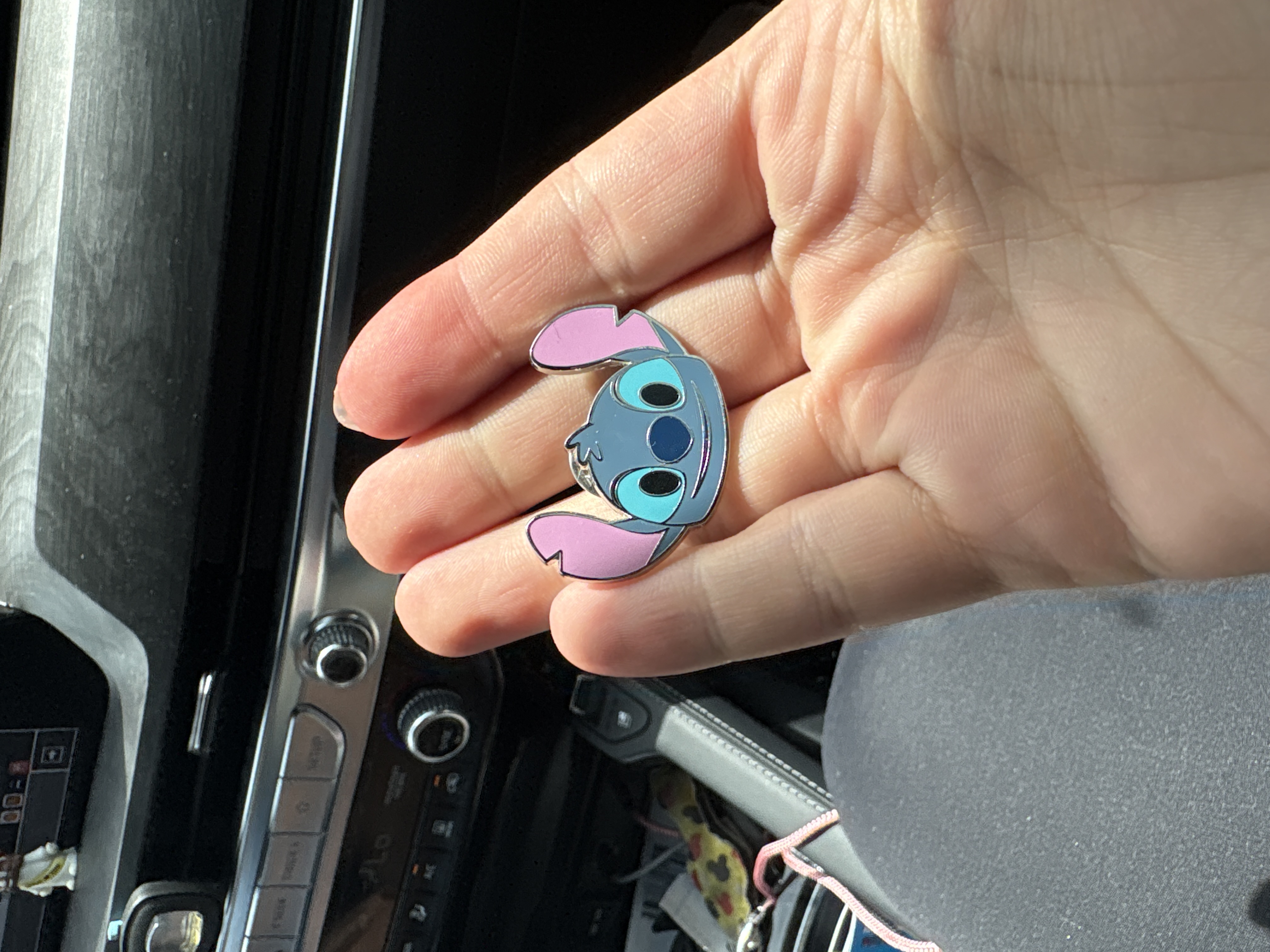Stitch Emoji style sticking tongue out