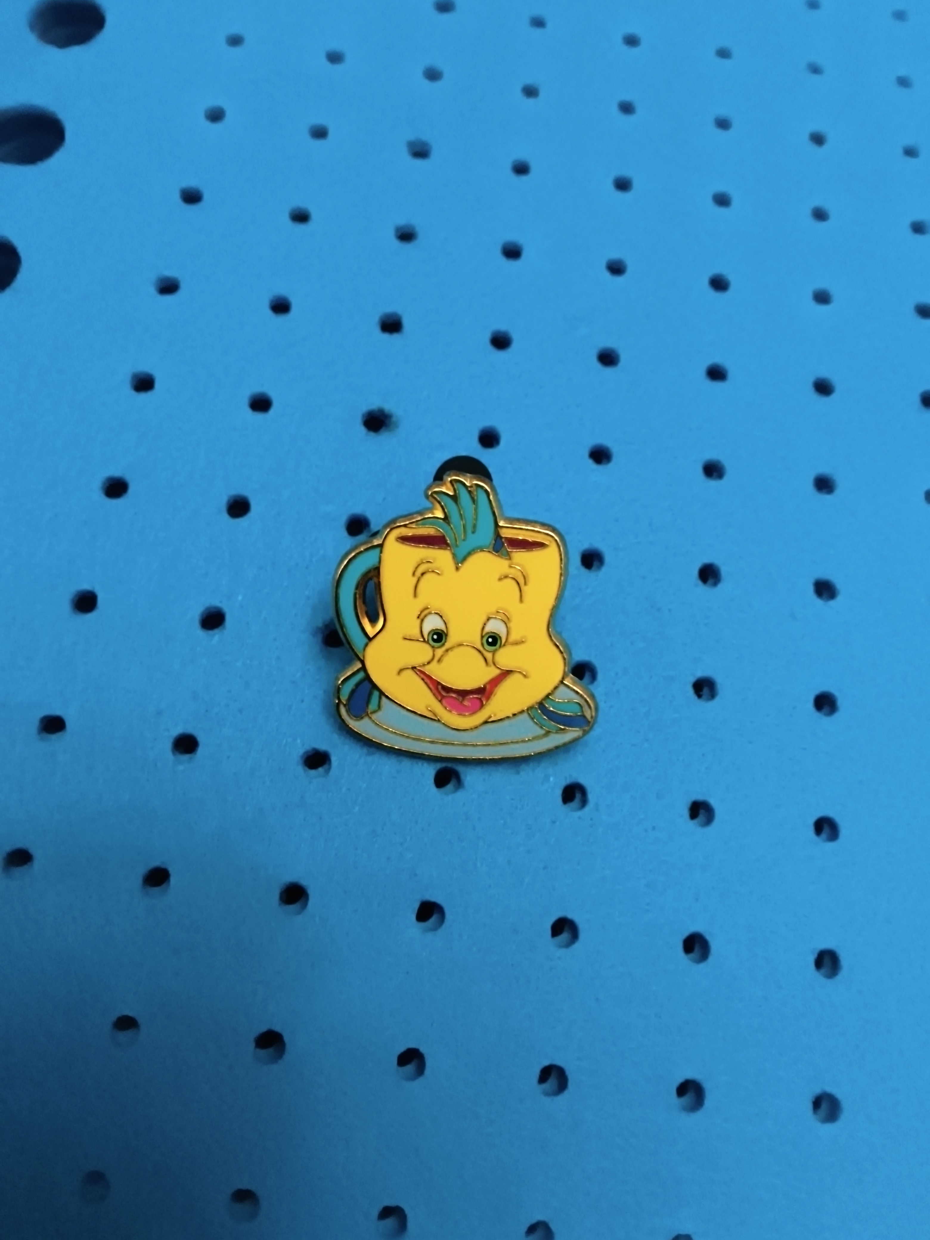 Disney Pin 175444 SDR Flounder Cup and Saucer Little Mermaid Set Teapot Cup