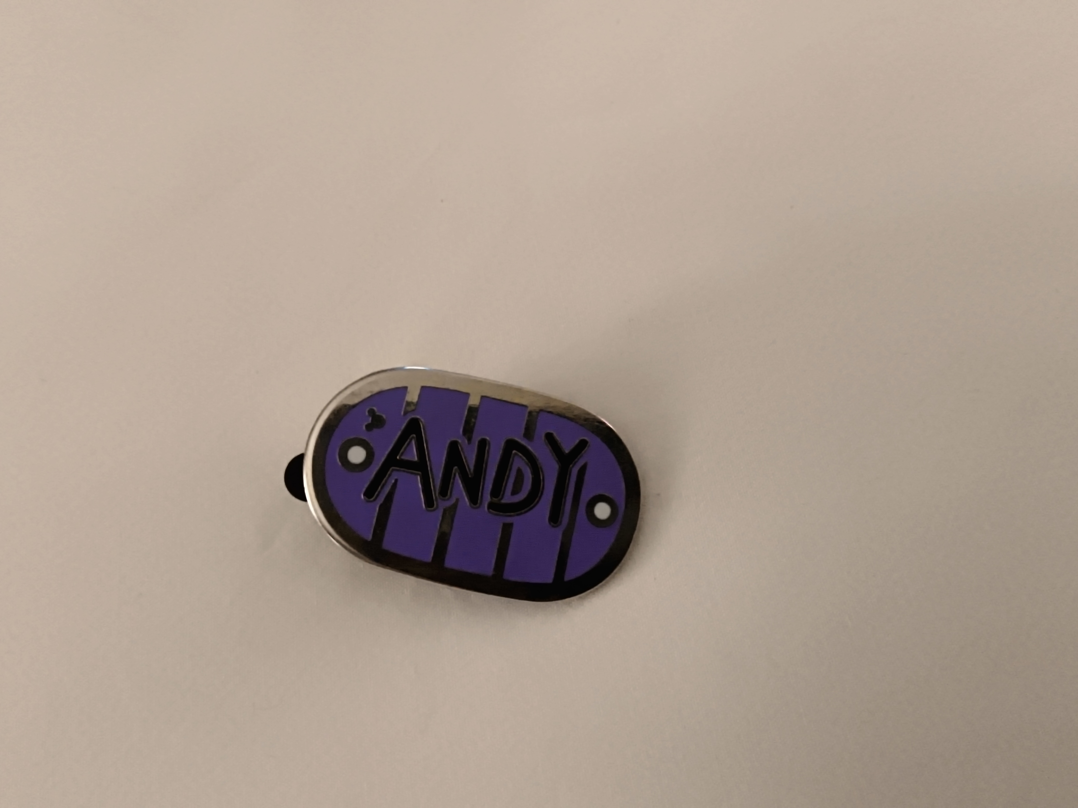 Buzz Lightyear Shoe Bottom Andy Name Toy Story Individual Disney Trading Pin New