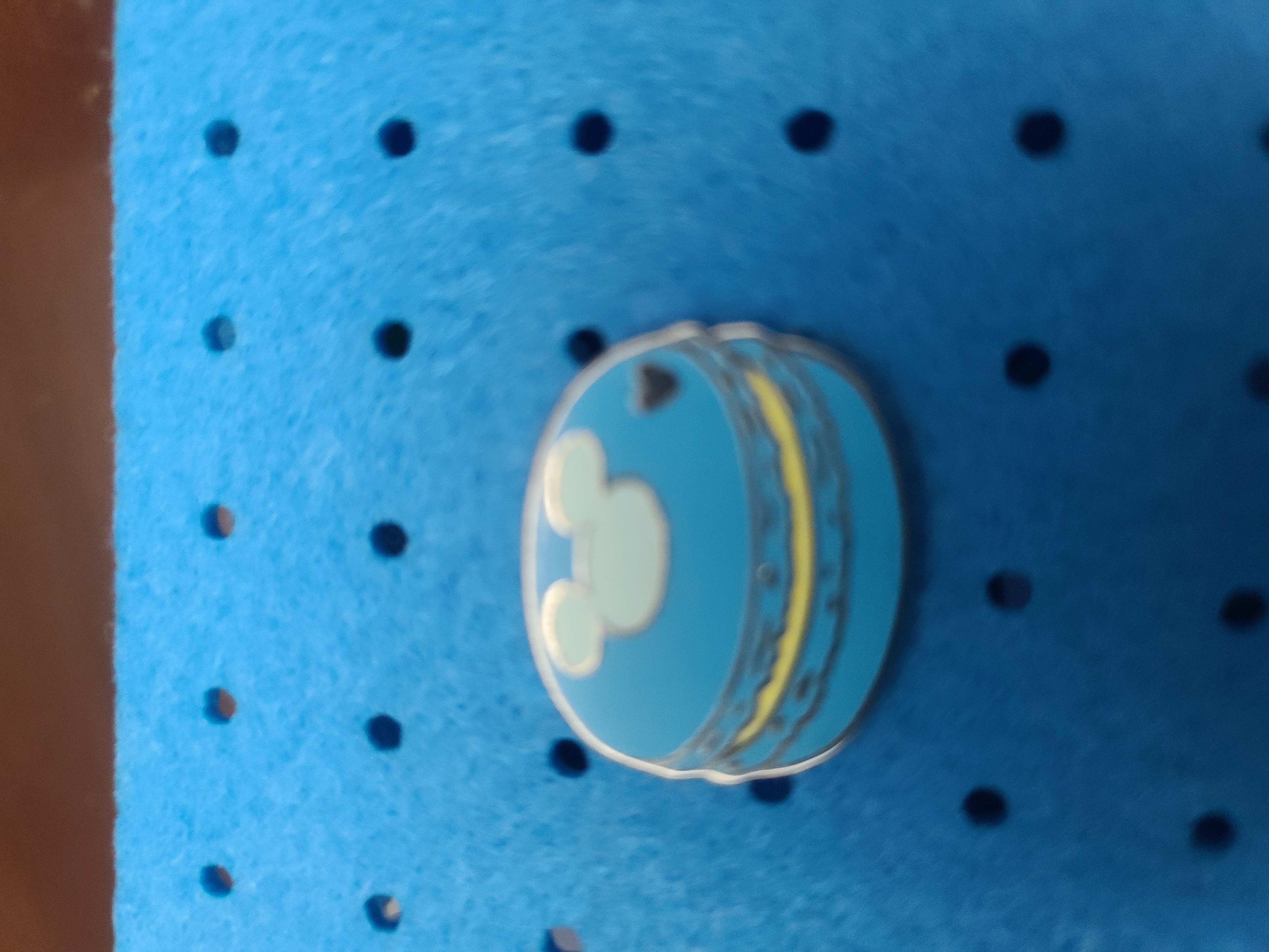 Disney Trading Pin Blue Macaroon Hidden Mickey