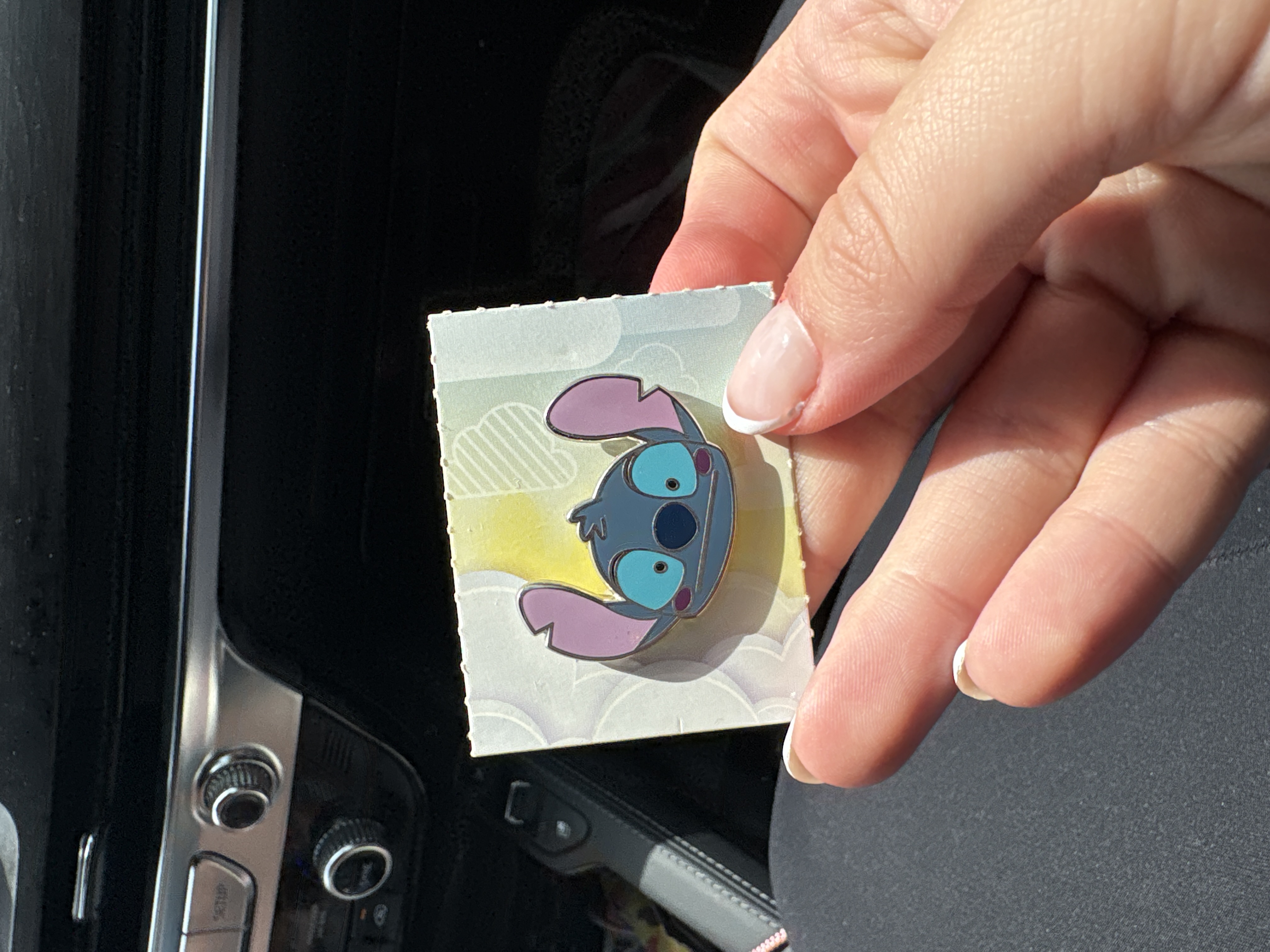 Stitch Emoji style sticking tongue out