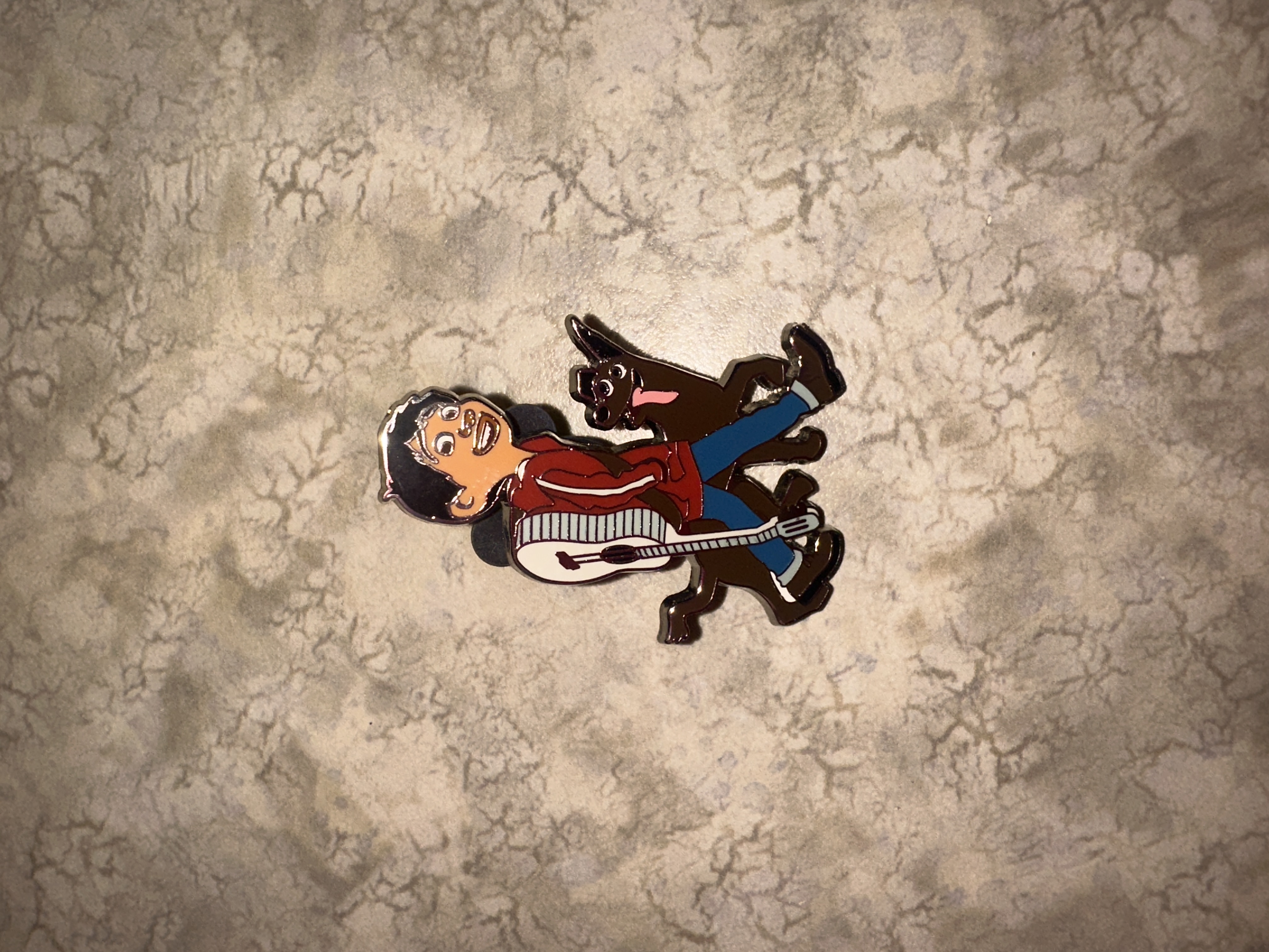 Coco Miguel Rivera Pin Pinback Guitar Hard Worker Vest Collection Music