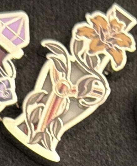 Disney flower sword enamel pin
