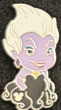 Disney Parks WDW Hidden Mickey 2024 Pin – Ursula Cute Chibi Villains Series