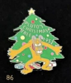 2001 Retired Disney Pin 100 Years of Dreams #86 Pluto's Christmas Tree New Card