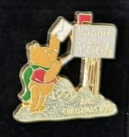 NEW VINTAGE Disney 100 Years of Dreams #96 Winnie the Pooh 1991 Christmas pin