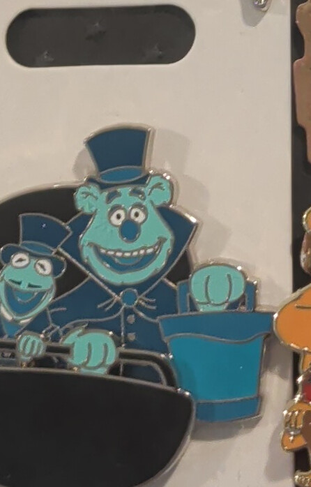 Disney Parks The Muppets Haunted Mansion Pin Kermit & Fozzie Doom Buggy Ride Pin