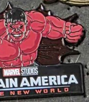 Red Hulk Captain America Brave New World Marvel 2025 Disney Pin 171402