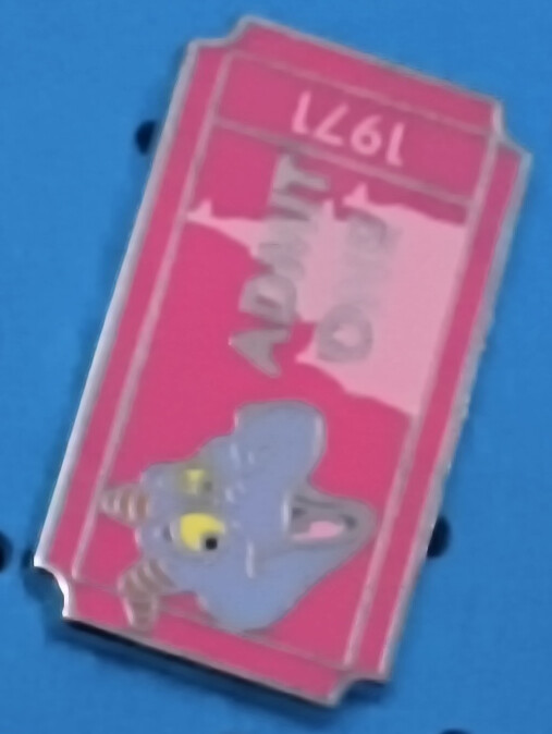Disney Pin - Figment - Pink  Admission Ticket "Admit One" - 2012 - PP 92336