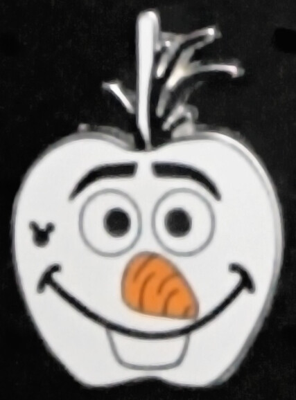 Disney Trading Pin, Hidden Mickey, Candied Apple, 2014, 2 of 7, Olaf r