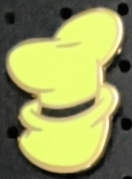 Walt Disney Goofy Hat Pin Hidden Mickey Trading Pin Green Black Authentic