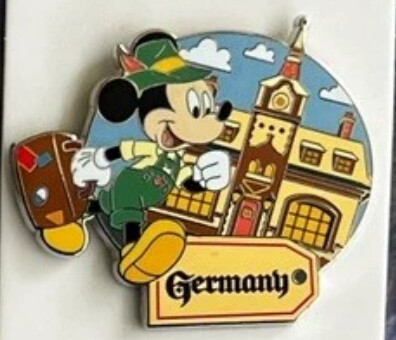 WDW Walt Disney World Mickey Traveling Germany EPCOT Biergarten Disney Pin
