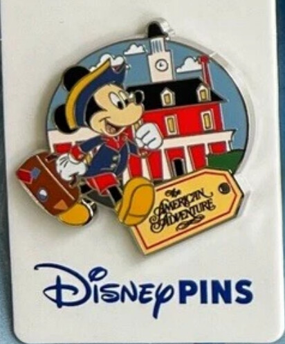 2024 Disney Parks Epcot World Showcase Pin American Adventure Mickey Mouse